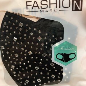 Bling Fashion Mask Silver